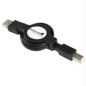 Startech 4 Ft Retractable Usb 2.0 Cable A To B
