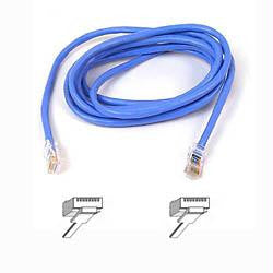 Belkin Components 7ft Cat5e Patch Cable, Utp, Blue Pvc Jacket, 24awg, T568b, 50 Micron, Gold Plate