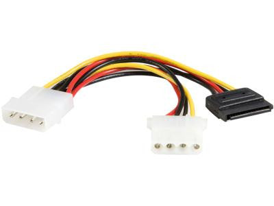 6 LP4 TO LP4 SATA POWER Y CABLE ADAPTER