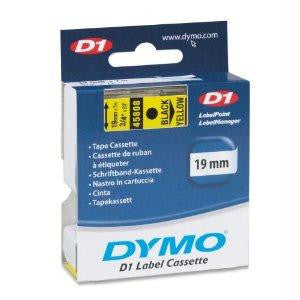 Dymo Black Print- Yellow Tape, 3-4 X 23