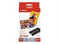 Canon Usa Kc-36ip Card Size - 36 Sheets - For Selphy Cp-200, Cp-220, Cp300, Cp-330, Cp510
