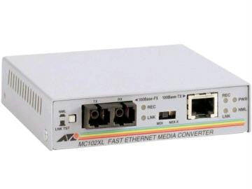 Allied Telesis Inc. Media Converter - Fast Ethernet - 100 Mbps - External