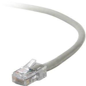 Belkin Components 6ft Cat5e Patch Cable, Utp, Gray Pvc Jacket, 24awg, T568b, 50 Micron, Gold Plate