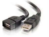 2M USB A-A EXT CBL BLK