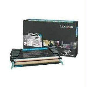 Lexmark C73x-x73x Cyan Return Program Toner Cartridge 6k