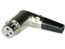 C2g Right Angle Xlr Female Inline Connector
