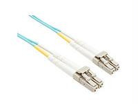 Unirise Usa, Llc 10 Meter Om3 10 Gig Fiber Optic Cable, Aqua, Pvc Jacket 50-125 Micron Multimode