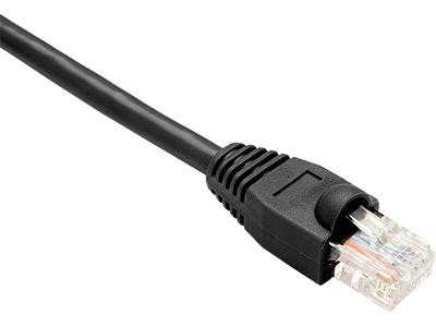 Unirise Usa, Llc Cat6 Gigabit Ethe Patch Cable, Utp, Black, Snagless, 1ft