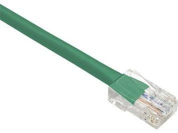 Unirise Usa, Llc Cat6 Gigabit Ethernet Patch Cable, Utp, Green, Snagless, 1ft