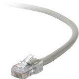 Belkinponents 2ft Cat5e Patch Cable, Utp, Gray Pvc Jacket, 24awg, T568b, 50 Micron, Gold Plate