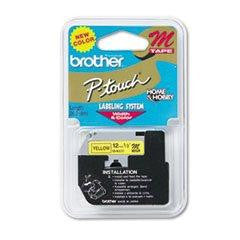 Brother International Corporat Printer Tape - Thermal Paper - Black On Yellow - Roll (0.5 In) - Fo