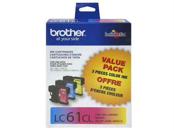 Brother International Corporat 3-pack Lc613pks Cyan Magenta Yellow For Mfc-6490cw