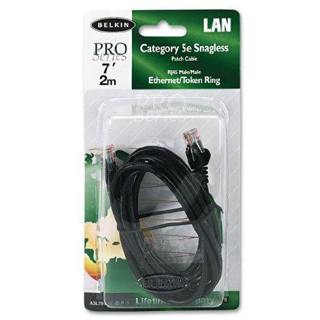 Belkin Components Patch Cable - Rj-45 (m) - Rj-45 (m) - 7 Ft - ( Cat 5e ) - Black
