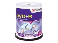 Verbatim Americas Llc Verbatim Dvd+r 4.7 Gb 16x - Cakebox - Storage Media