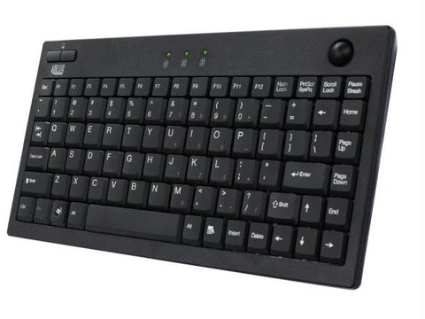 Adesso Miniusb Keyboard W-optical Trackball (bl