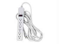 Fellowes, Inc. Surge Protector With 6 Outlets. 450 Joules, Emi-rfi Noise Filtering, Illuminated