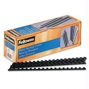 Fellowes, Inc. Binding Combs Plastic - Black 5-16in 100