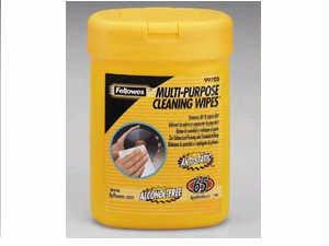 Fellowes, Inc. Fellowes Multi-purpose Cleaning Wipes Safely Remove Dust, Dirt, And Fingerprints