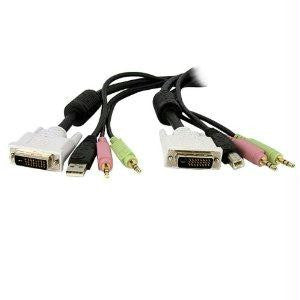 Startech 4-in-1 Usb Dvi Kvm Switch Cable W- Audio