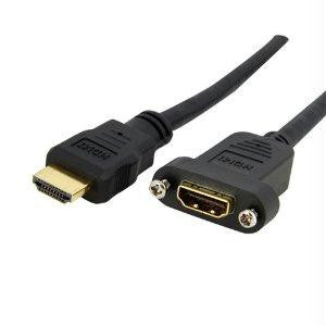 Startech 3 Ft Standard Hdmi  Cable For Panel Mount - F-m