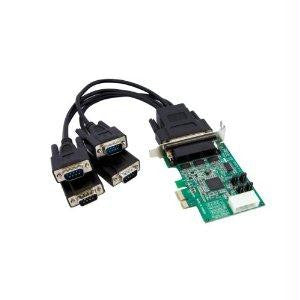 Startech 4 Port Low Profile Native Rs232 Pci Express Serial Card With 16950 Uart
