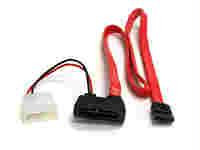 Startech Power Cable - Sata  Power - Female - Sata  Power - Female - 20 Inch - Red