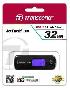 Transcend Information 32gb Usb 2.0 Flash Drive (retracable)