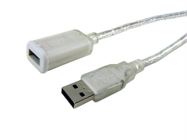 Apc Cables 10ft Usb 2.0 Usb-a M-f Extension Clear