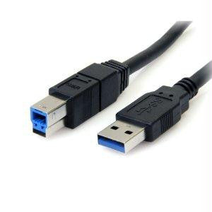 Startech 6 Ft Black Superspeed Usb 3.0 Cable A To B - M-m