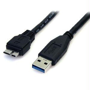 Startech 3 Ft Black Superspeed Usb 3.0 Cable A To Micro B - M-m