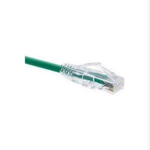 Unirise Usa, Llc Unirise Clearfit Cat6 Patch Cable, Green, Snagless, 15ft