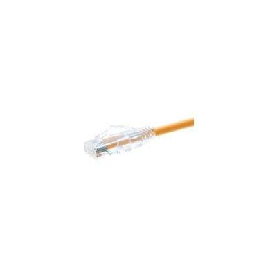 Unirise Usa, Llc Unirise Clearfit Cat6 Patch Cable, Orange, Snagless, 40ft