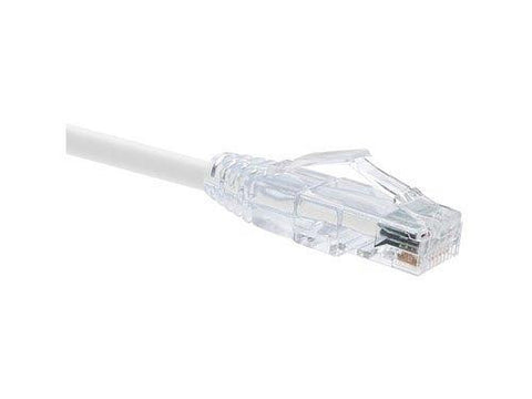 Unirise Usa, Llc Unirise Clearfit Cat6 Patch Cable, White, Snagless, 9ft