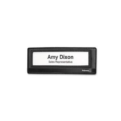 Fellowes, Inc. Mesh Partition Additions Name Plate Displays Name, Title, Or Department Name On