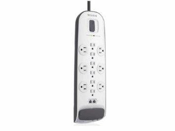 Belkin Components 12-outlet Surge Protector With 8 Ft Power Cord And Ethernet, Cable-satellite And