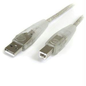 Startech 15 Ft Transparent Usb 2.0 Cable - A To B