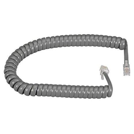 Black Box Network Services Handset Cord, Dark Gray 6 Ft.