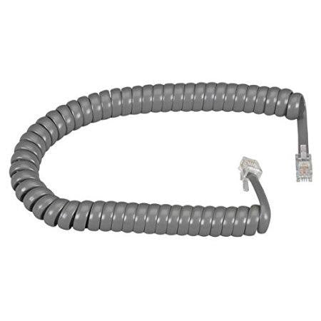 Black Box Network Services Handset Cord, Dark Gray 12 Ft.
