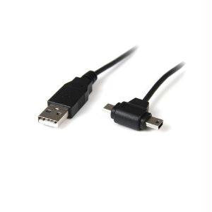 Startech 3 Ft Usb To Micro Usb And Mini Usb Combo Cable - A To B