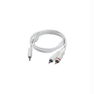 C2g 50ft One 3.5mm Stereo Male To Two Rca Stereo Male Audio Y-cable - Ipod White