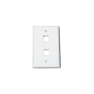 Startech Dual Outlet Rj45 Universal Wall Plate White