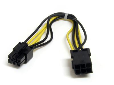 STARTECH 8IN 6 PIN PCIE POWER EXTENSION CABLE