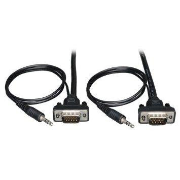 Tripp Lite Low Profile Vga Coax Monitor Cable With Audio, High Resolution Cable With Rgb Co