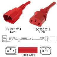 Unirise Usa, Llc Power Cord C13-c14 Svt 250v 10amp Red Jacket 2 Feet