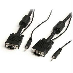 STARTECH 25 FT COAX HIGH RESOLUTION MONITOR VGA CABLE WITH AUDIO HD15 M-M