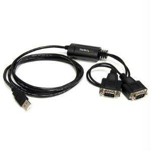 STARTECH 2 PORT FTDI USB TO SERIAL RS232 ADAPTER CABLE WITH RETENTION