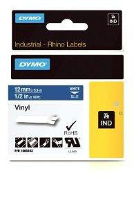 Dymo Rhino 1-2in Blue Vinyl-12mm