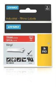 Dymo Rhino 3-4in Red Vinyl-19mm