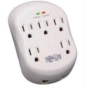 Tripp Lite Surge Protector Direct Plug In 5 Outlet Rj11 1080 Joules