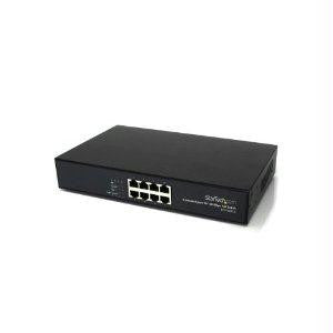 Startech Connect Power And Data To 8 Poe-enabled Devices, With 15.4w Per Port Output - 8